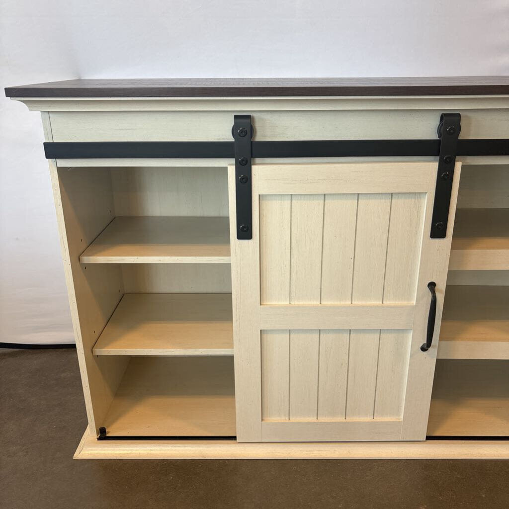 Orso TV Media Console W/ Sliding Doors-63X15X32-AS IS