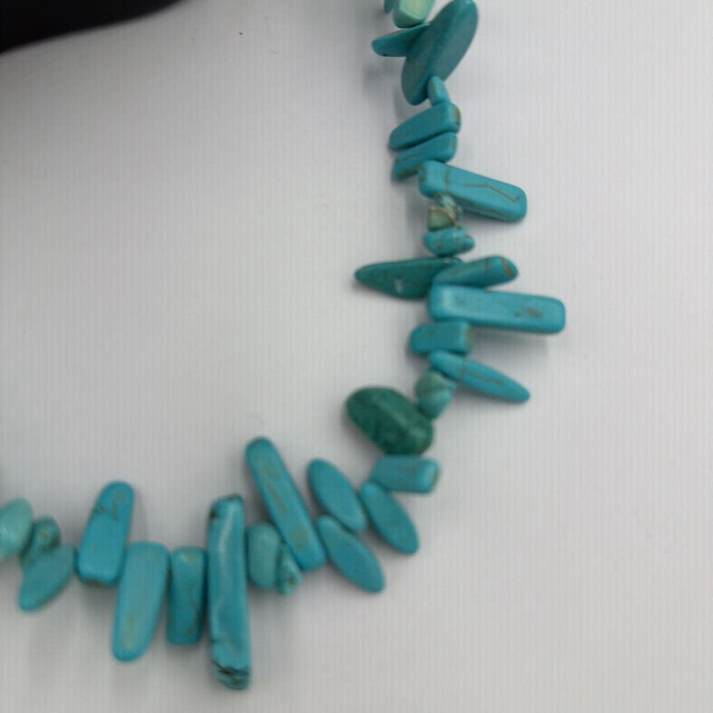Kingman Turquoise Statement Necklace- 22"