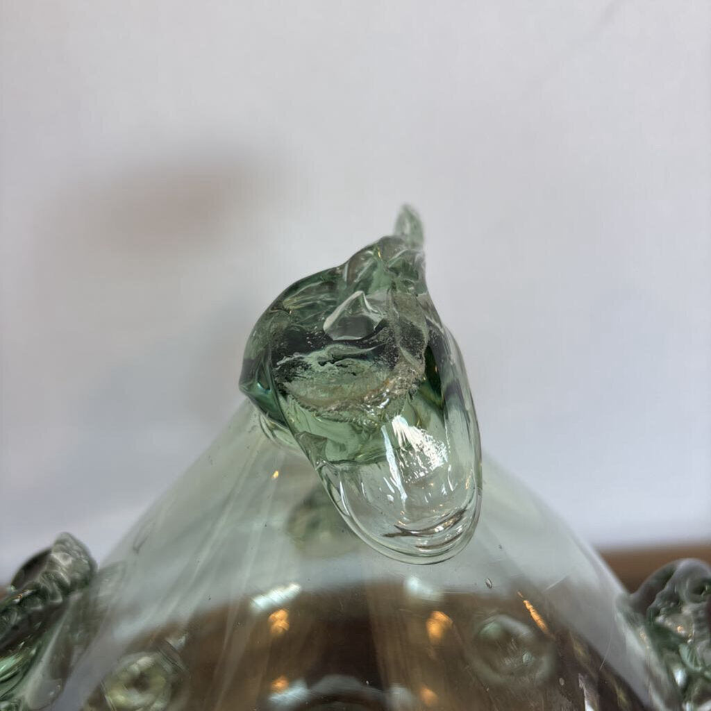 Hand Blown Fish Vase- 8X8X8H - AS IS