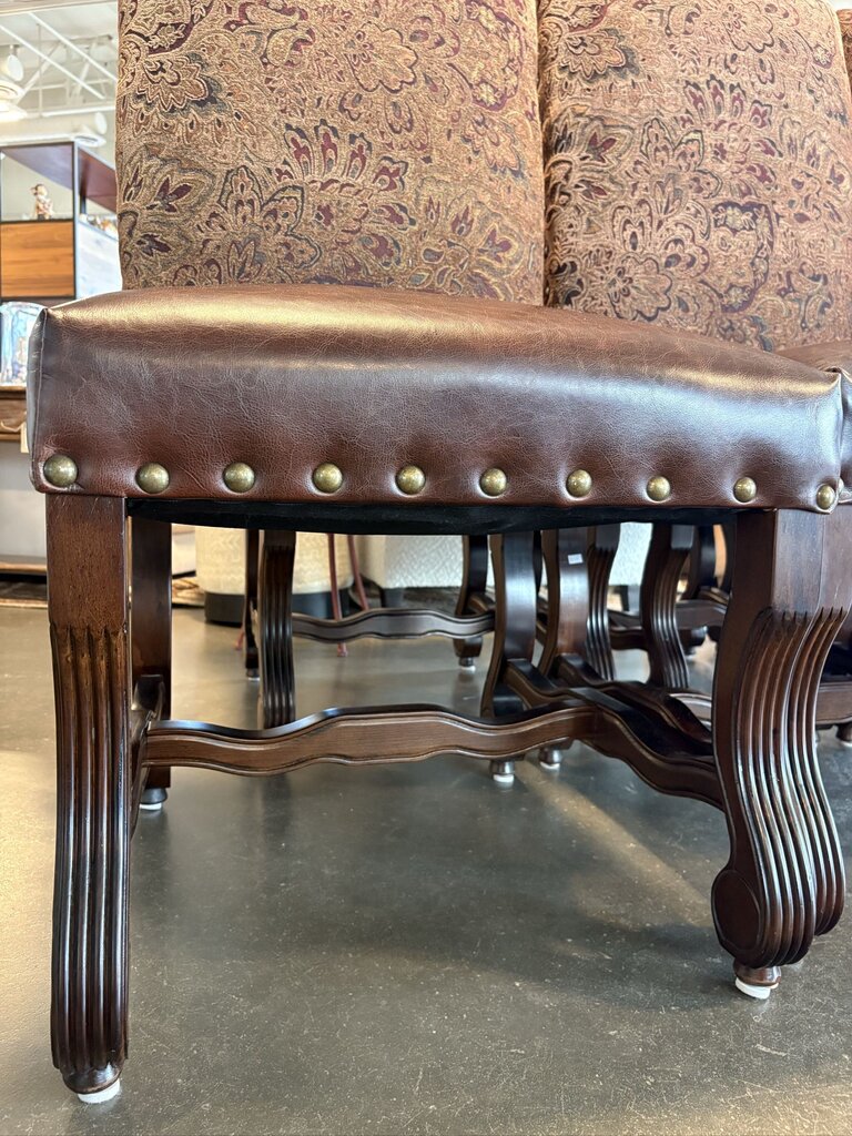 Leather & Upholstery Dining Chairs- Set of 6- AS IS