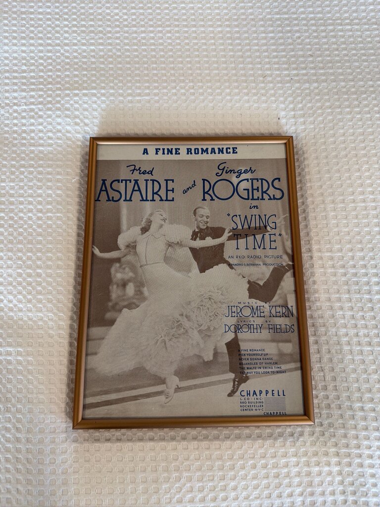 Framed Vintage Sheet Music- Set of 10- 9X12