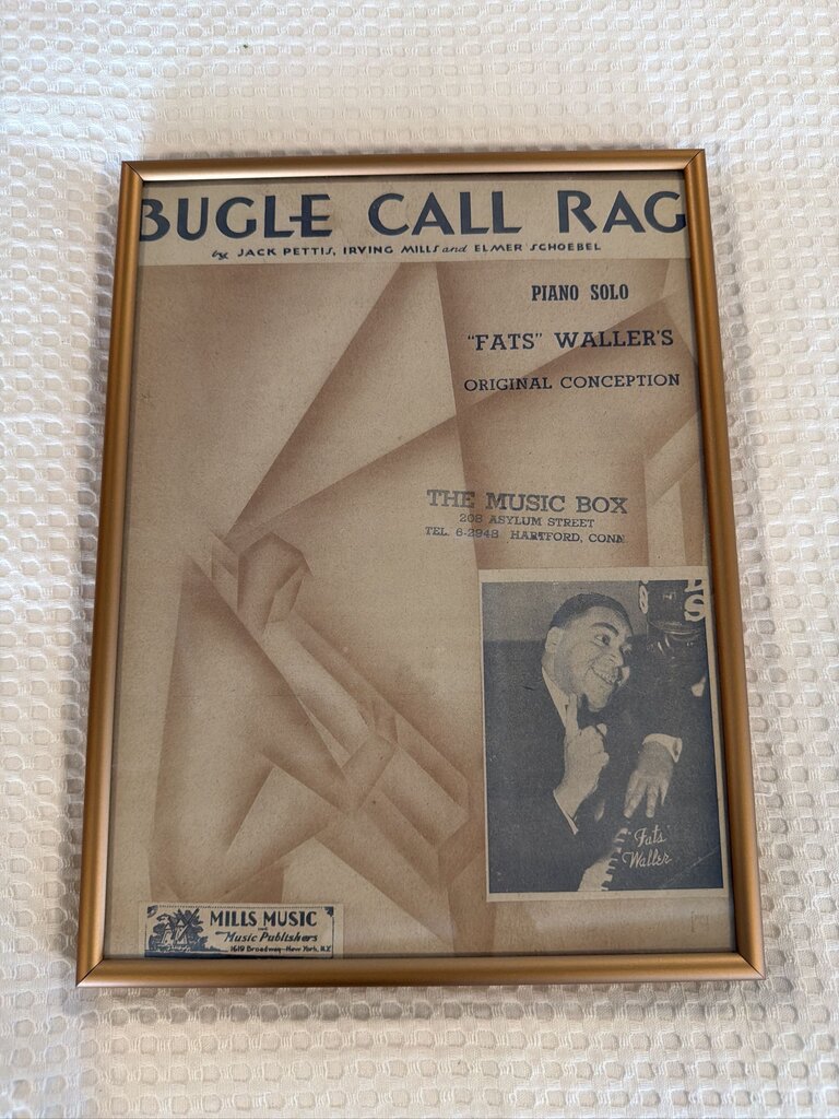 Framed Vintage Sheet Music- Set of 10- 9X12
