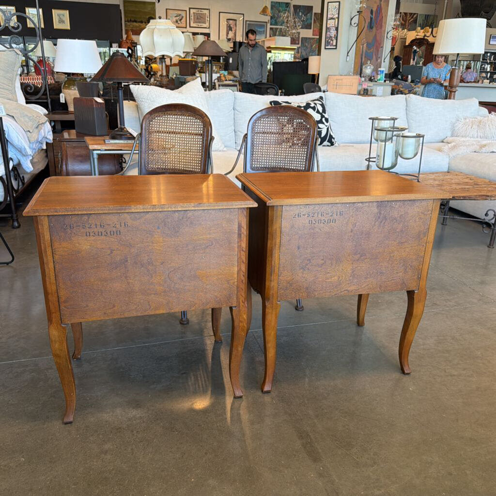 Ethan Allen 2 Drawer Nightstands- 18X26X29H-Pair- AS IS