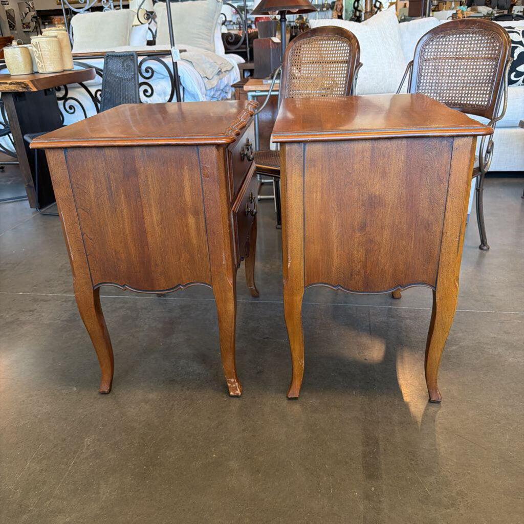 Ethan Allen 2 Drawer Nightstands- 18X26X29H-Pair- AS IS