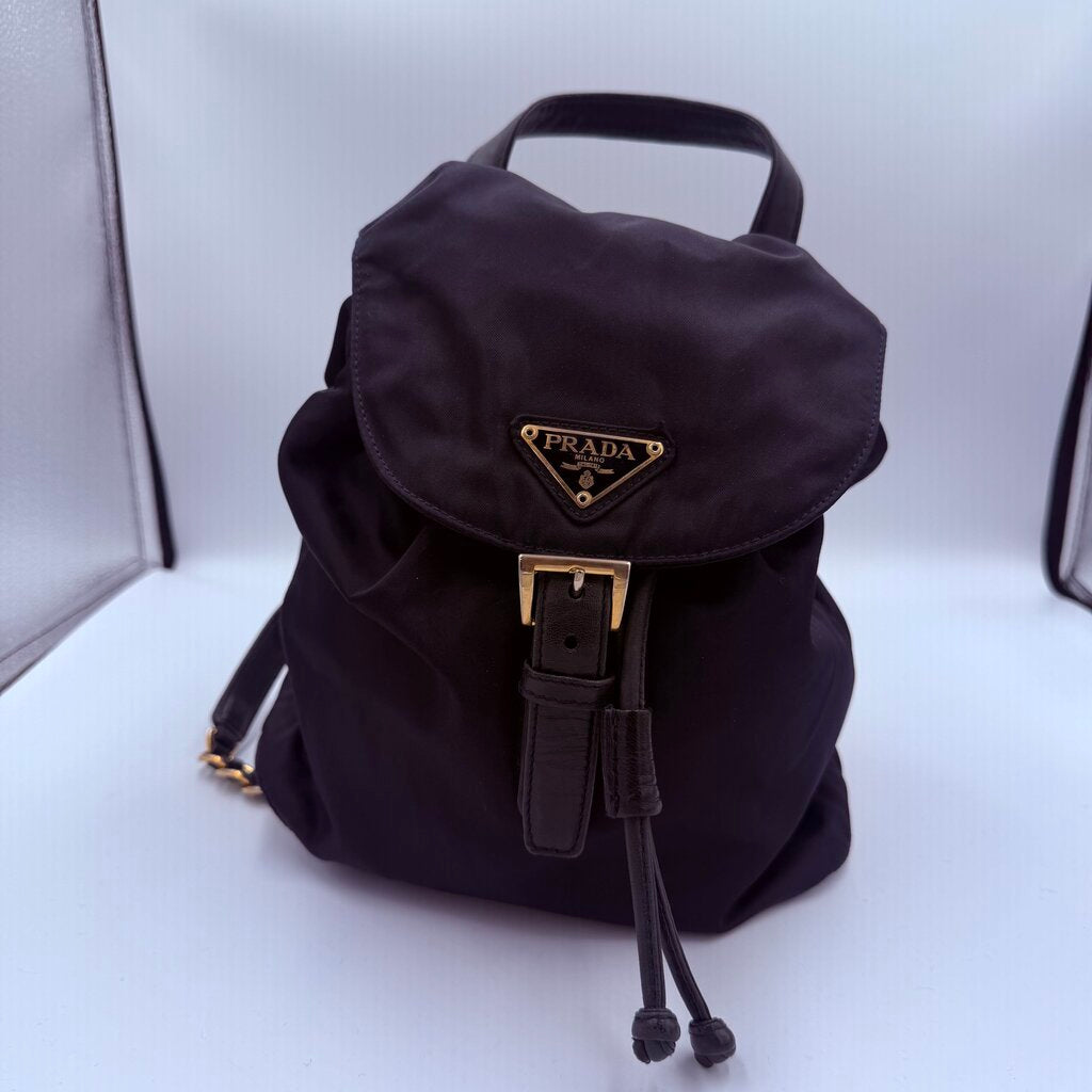 Prada Tessuto Nylon Vela Chain Backpack