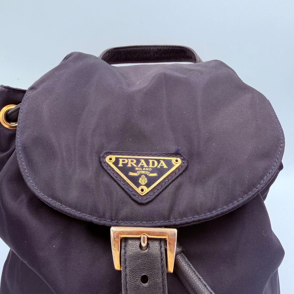 Prada Tessuto Nylon Vela Chain Backpack