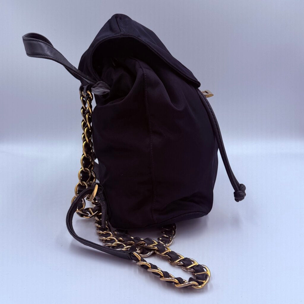 Prada Tessuto Nylon Vela Chain Backpack