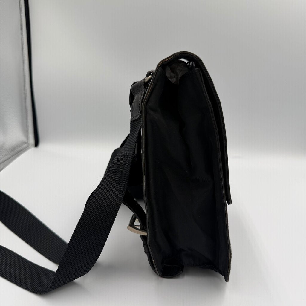 Prada Crocodile-Embossed (St. Cocco) Flap/Lock Bag