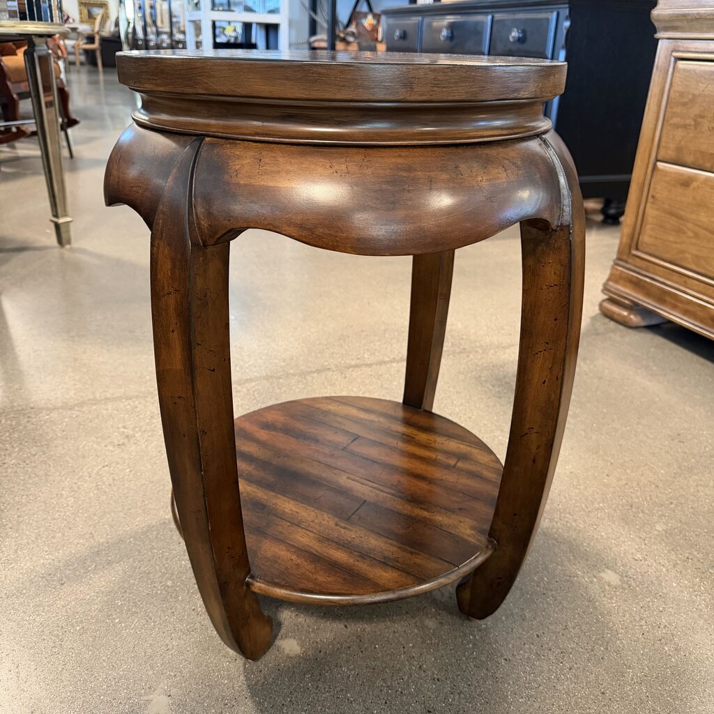Hooker Round Wood Side Table- 16X16X25