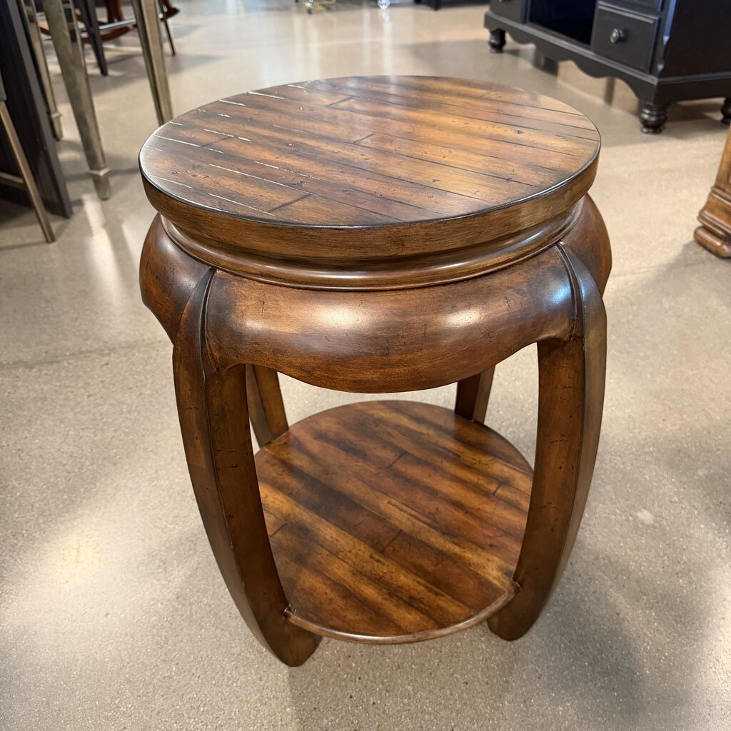 Hooker Round Wood Side Table- 16X16X25