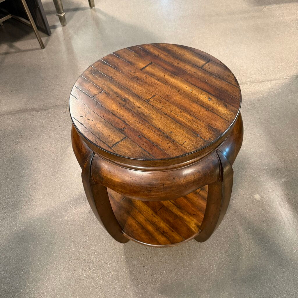 Hooker Round Wood Side Table- 16X16X25