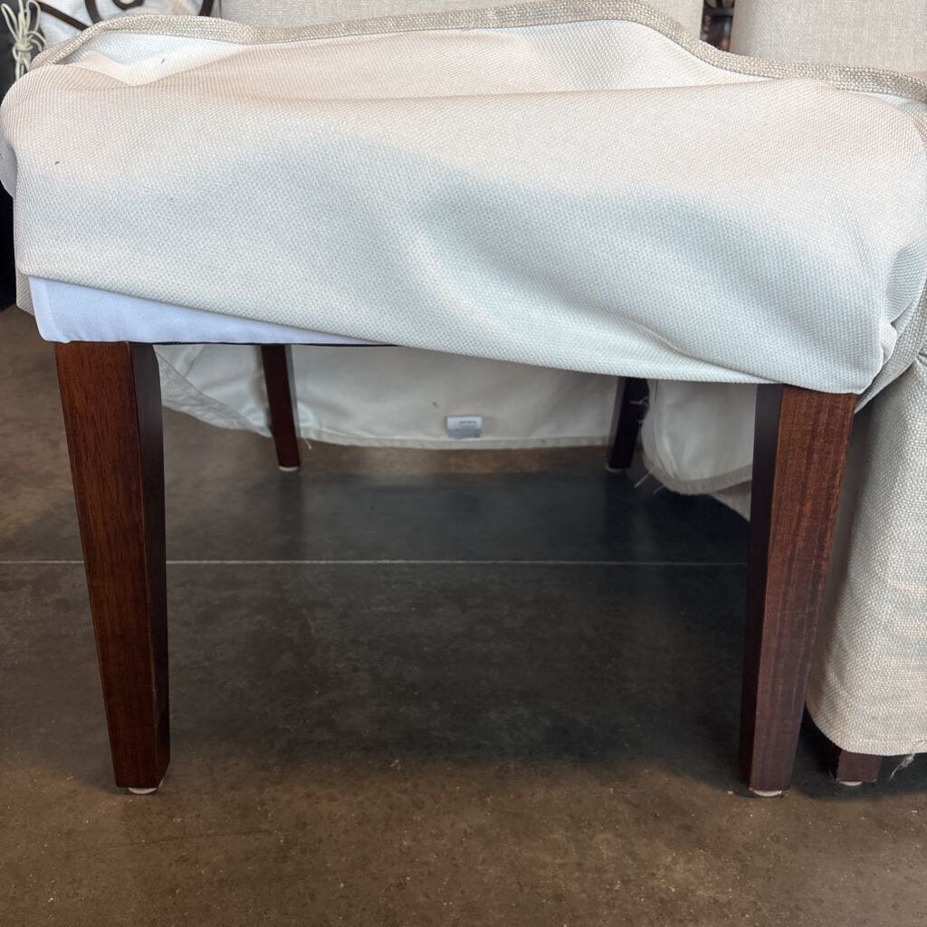 PB Comfort Square Slipcovered Dining Chairs - Pair