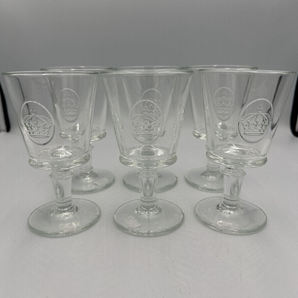 La Rochere Crown Water Goblet - Set of 6 - 3.5X3X6H