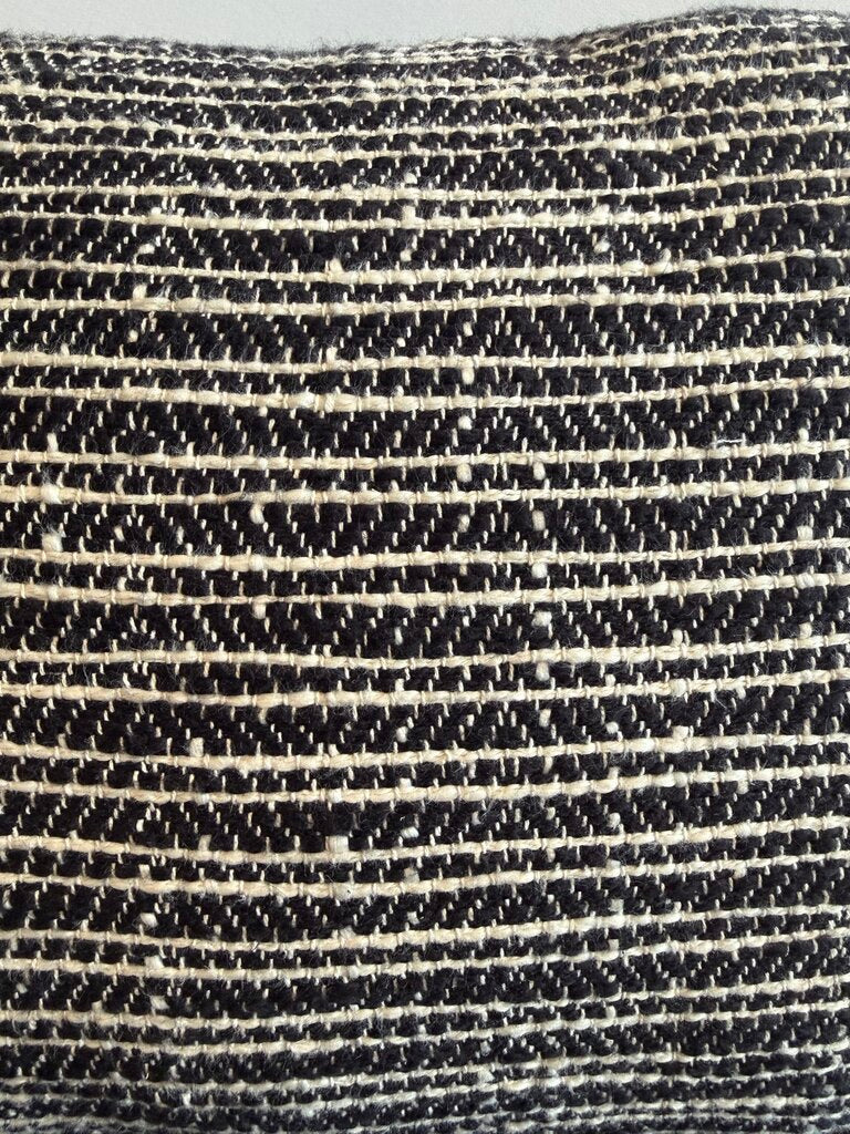 Cremieux Black & White Lumbar Pillow- 20X12