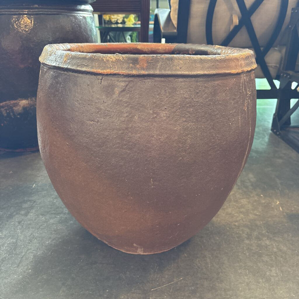 Rustic Brown Terra Cotta Pot - 20X20H