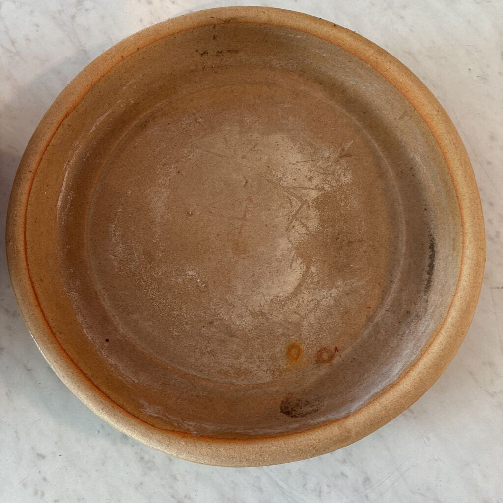 Tan Plant Pot W/ Saucer - 11X9H